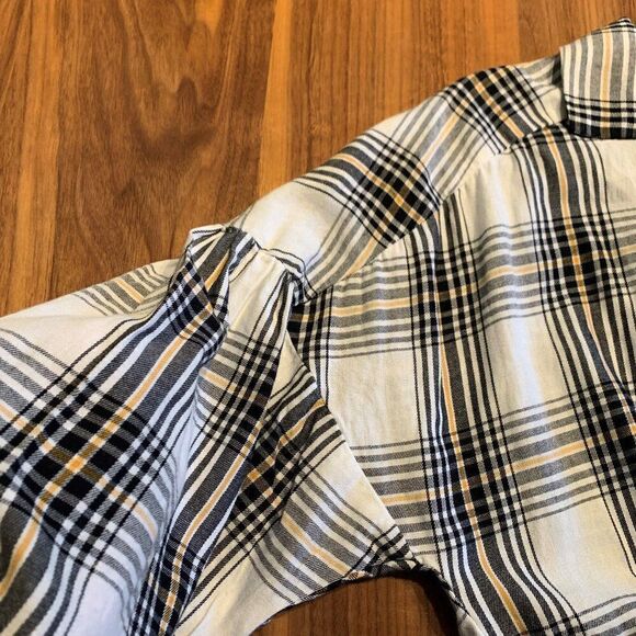 Vero Moda blouse EUC 100% cotton unlined, pull on gathered waist peplum sz M - Picture 11 of 16